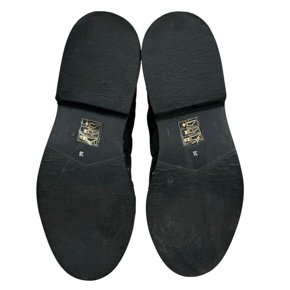 Free People Atlas Puffer Chelsea Boot EU 38, US 8 Black Leather Nylon Studs Goth - Picture 9 of 13